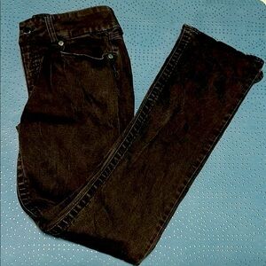 Seven7 Black Straight Leg Jeans Classic Style